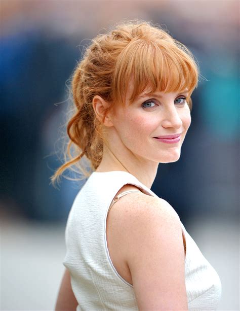 Jessica Chastain Bangs Actress Jessica Jessica Chastain Red Hair Woman