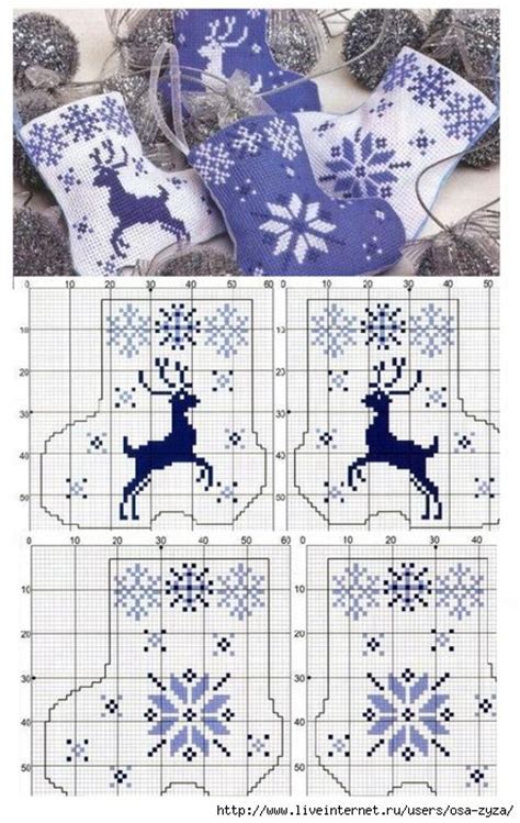 567 Best Christmas Stocking Patterns Charts Graphs Images On Pinterest