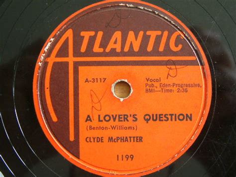 Mcphatter Clyde A Lovers Question Myhappydays