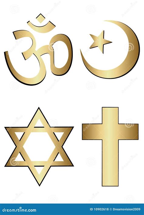 Religion Symbols Stock Vector Illustration Of Church 10902618