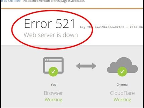 How To Fix Web Server Is Down Error 521 In Google Chrome And Mozilla