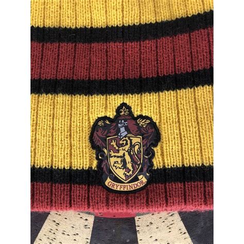 Harry Potter Gryffindor Stripe Hogwarts Crest Logo Licensed Striped