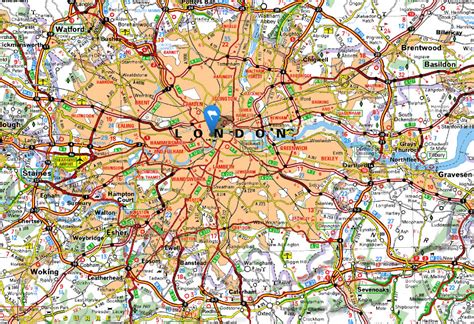 London Map And London Satellite Image