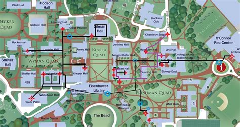 Johns Hopkins University Campus Map Map