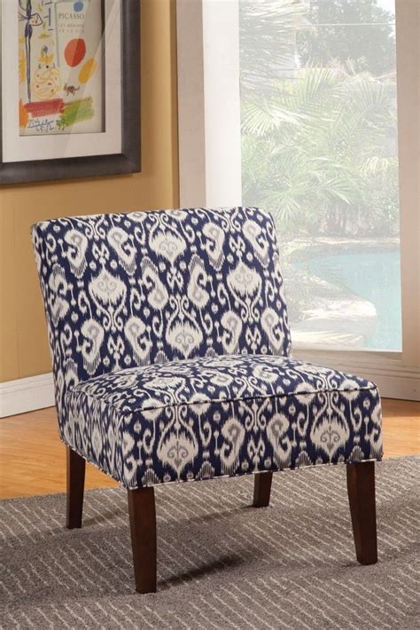 Shop our best selection of coastal & nautical accent chairs to reflect your style and inspire your home. Unique Pattern Navy Blue And White Armless Accent Chair ...