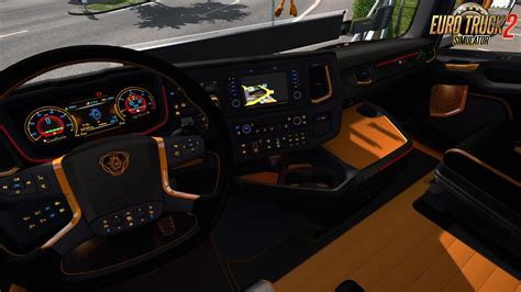Scania Next Gen Rands Black Yellow Interior
