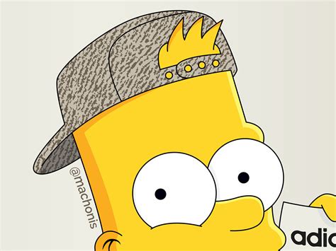 Bart Simpson X Yeezy Boost 350 Oxford Tan Behance