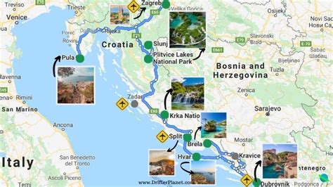Detailed Tourist Map Of Croatia Croatia Detailed Tourist Map Vidiani Images