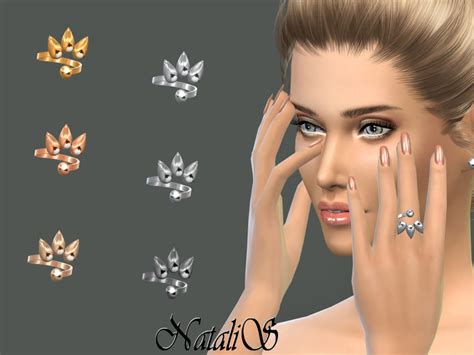 The Sims Resource Natalisthree Spikes Ring