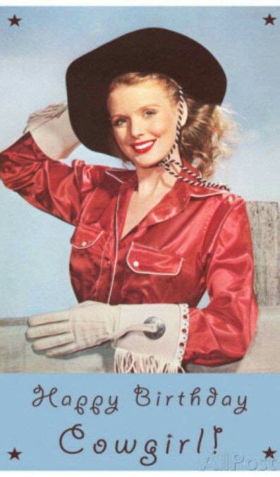 Happy Birthday Cowgirl Vintage Cowgirl Happy Birthday Cowgirl