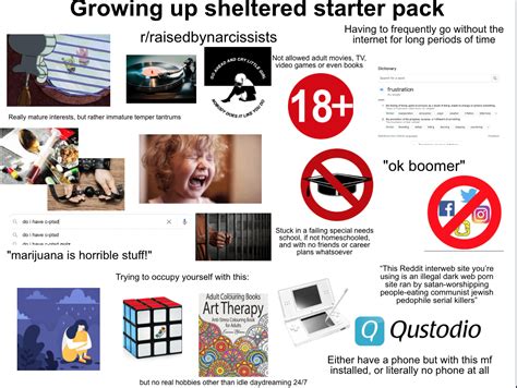 Growing Up Sheltered Starter Pack Rstarterpacks