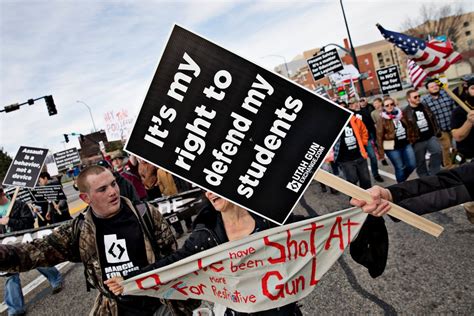 Demonstrators Who Brought Guns And An Opposing Message ‘shoot Back