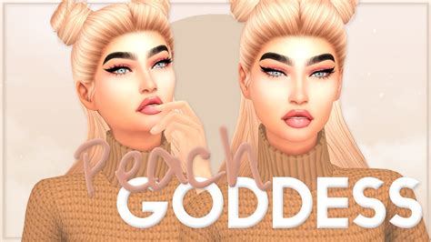 Sims 4 Create A Sim Peach Goddess Youtube