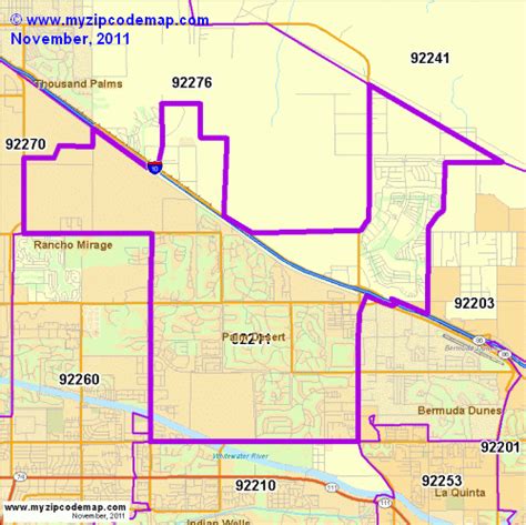 Zip Code Map Of 92211 Demographic Profile Residential Housing