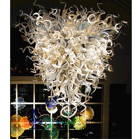 Dale Chihuly Style Hand Blown Borosilicate Glass Chandelier Lighting