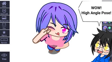 Making A High Angle Pose You Didnt Know About In Gacha Club Youtube