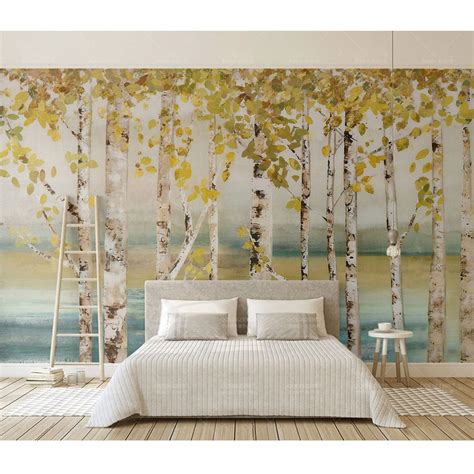 Birch wallpaper just keeps on keeping on, not really ever losing style steam, and for good reason: Aliexpress.com : Buy Hotel Home Decor Wall Papers Birch ...