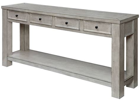 Furniture Of America Meadow Antique White Sofa Table The Classy Home