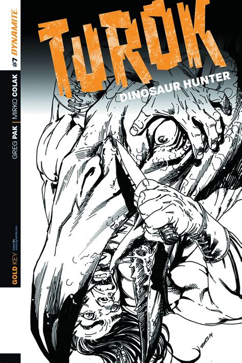 Turok Dinosaur Hunter Copy Sears B W Cover Fresh Comics