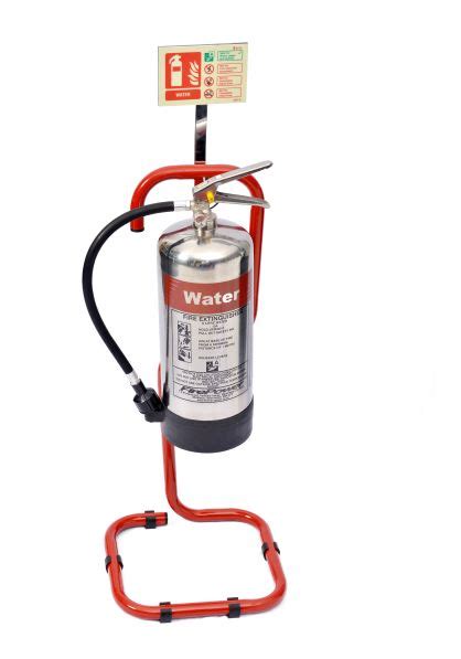 Aim the nozzle or outlet towards the base of the fire. Fire Extinguishers Stands