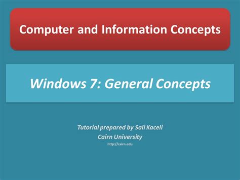 Windows 7 Tutorial Getting Started With Windows 7 Youtube