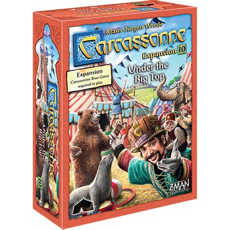 carcassonne expansion under the big top online board game store atomic games