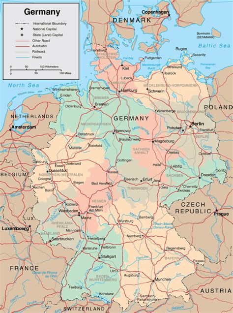 Mapa Da Alemanha