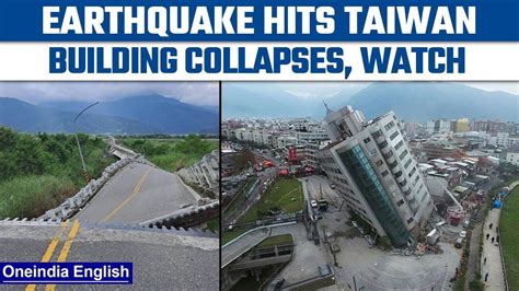 Taiwan 69 Magnitude Earthquake Hits Taiwan Building Collapses