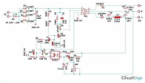 smps adapter circuit diagram