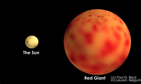 Red Giant Compared To Our Sun