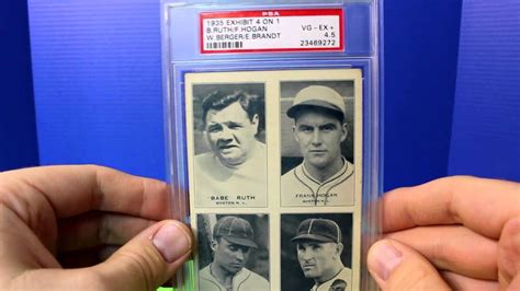 1927 And 35 Exhibits Babe Ruth Psa Baseball Card New York YouTube