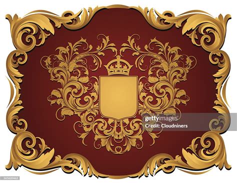 Gold Crest And Frame High Res Vector Graphic Getty Images