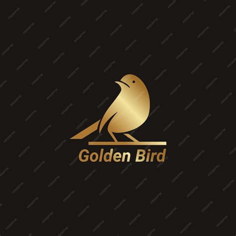 Premium Vector Golden Bird Logo Design Template