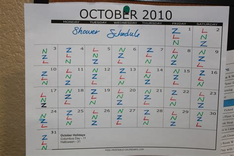 Free Printable Shower Visual Schedule Printable Templates