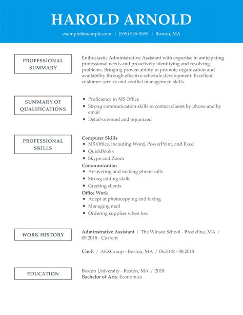 Latest pakistani resume samples for admin jobs. Use This #1 Administrative Assistant Resume To Start Yours