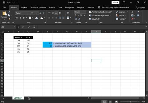 100 Works 3 Cara Menggunakan Fungsi Rumus SUM Excel