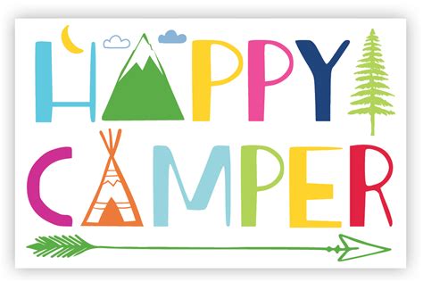 Happy Camper Post Card Camppacs