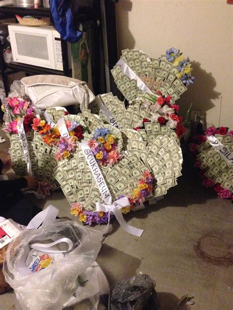 The following tips could save a substantial amount of money for the frugal gift giver: Money wreaths used for Lao funeral. | Money creation ...