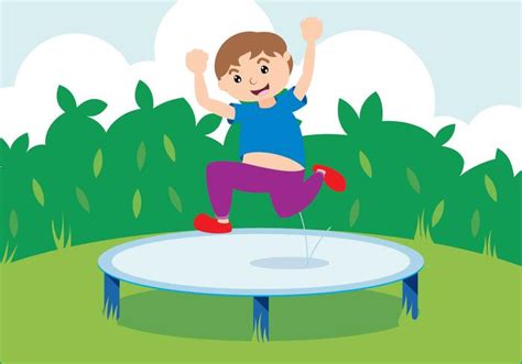 Jump With Trampoline Download Free Vector Art Stock Graphics And Images