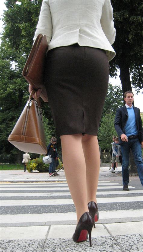 tight skirts page brown pencil skirt candid