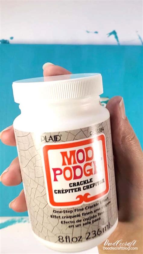 How To Use Mod Podge Crackle Finish