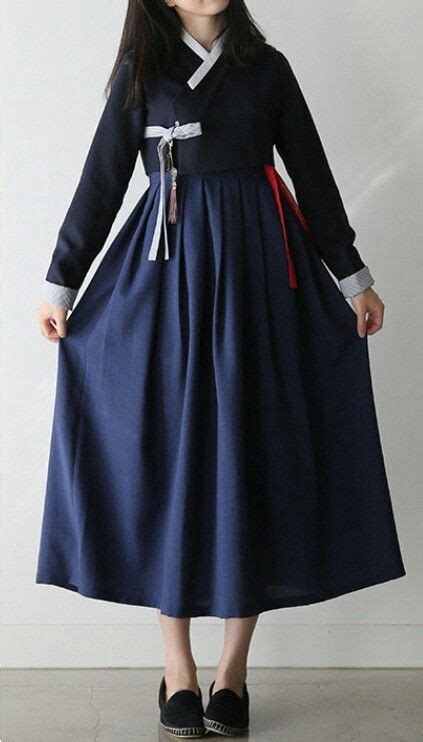 Dawn Navy Modern Hanbok Hanbok Women Korean Hanbok Modern Hanbok Dress