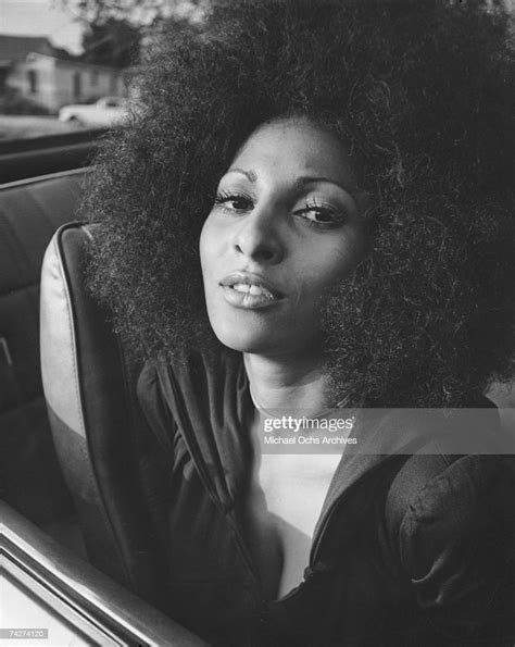 Actress Pam Grier Poses For A Publicity Photo For Her Movie Hit Man