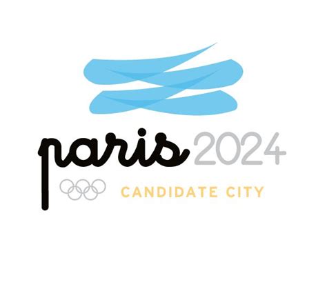 The Logo For Paris 2012 Is Shown In Black And White With An Olympic