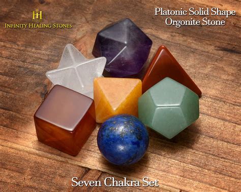 7 Chakra Geometric Set Platonic Solids Sacred Energy Healing Etsy