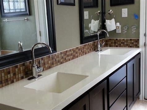 This is a manufactured stone that comes in a nearly endless array of colors and patterns, which gives you a lot of design versatility. The 25+ best White concrete countertops ideas on Pinterest | Polished concrete countertops ...
