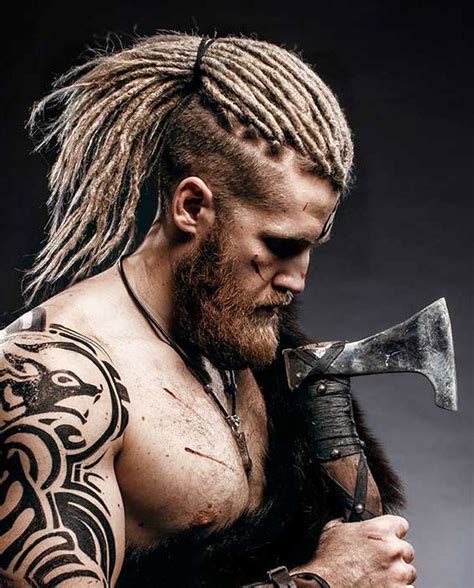 Viking Hairstyles Men Braids In A Bun Vikinghairstyles Mens Braids
