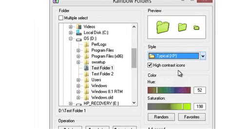 On the right end of the page, you will find 'advanced system settings' under 'related settings' heading. How to Change Folder Colors in Windows 8.1 - YouTube