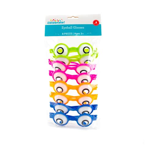 Way To Celebrate Assorted Neon Eyeball Glasses 8ct By Horizon Group Usa