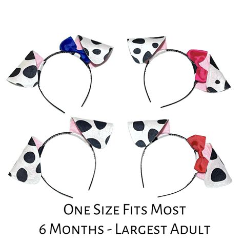 Dalmatian Dog Ears Headband Tail Tutu Iron On Spots Collar Etsy